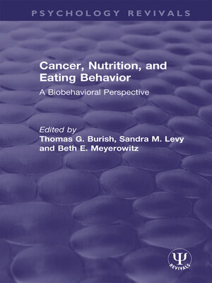 cover image of Cancer, Nutrition, and Eating Behavior